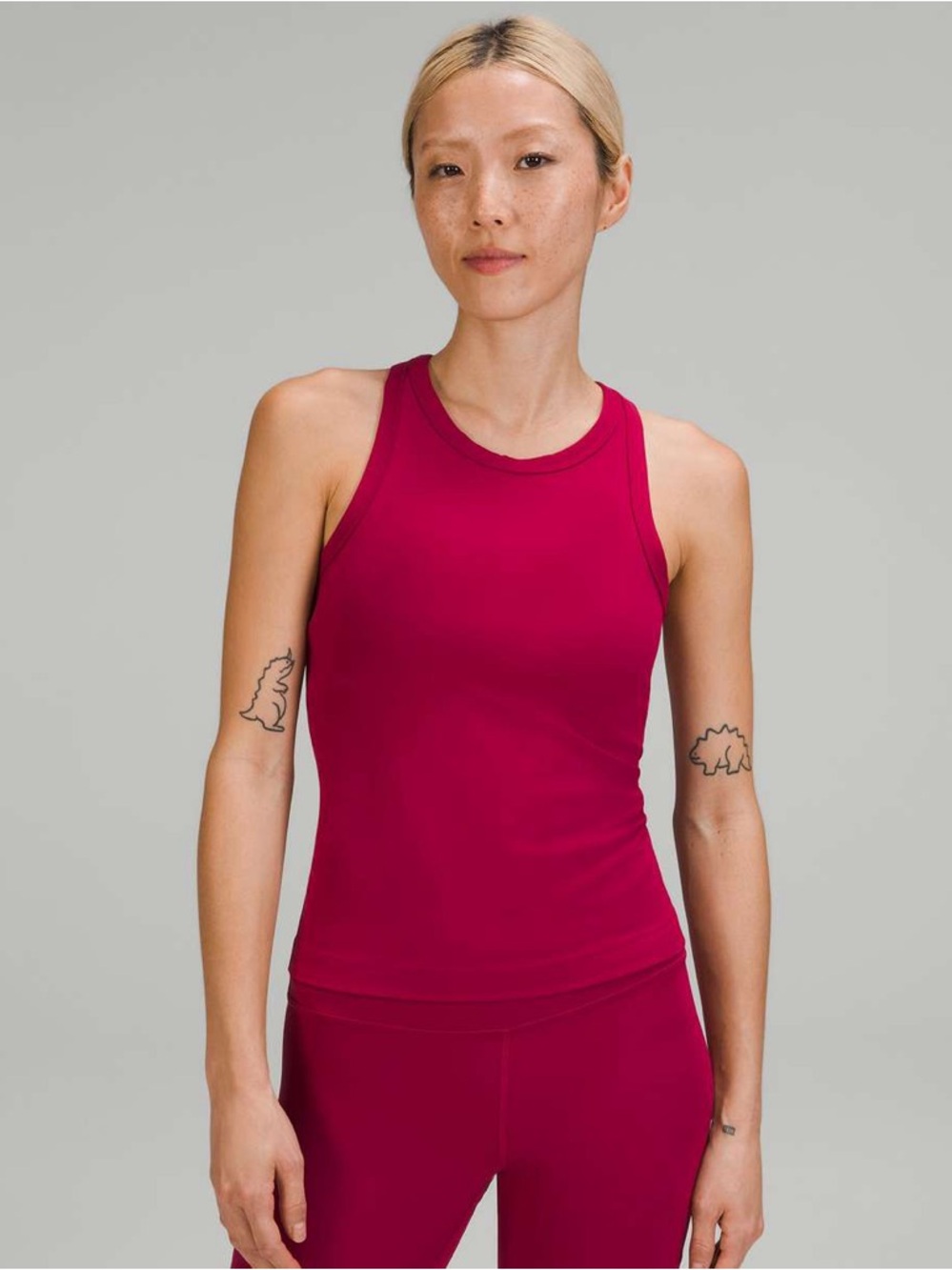 Lululemon Align Waist-Length Racerback Tank Top In Pomegranate